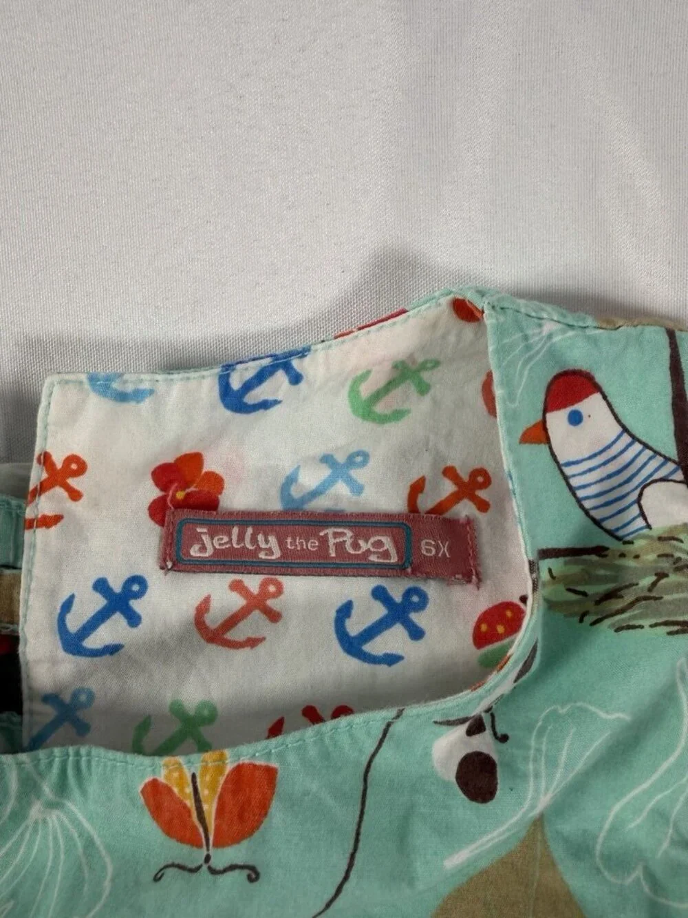 JELLY THE PUG Toddler Girls Miranda Halter Dress Size 6X